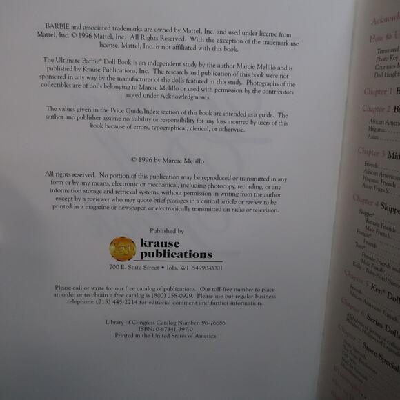 The Ultimate Barbie Doll Book by Marcie Melillo - Picture 5 of 5